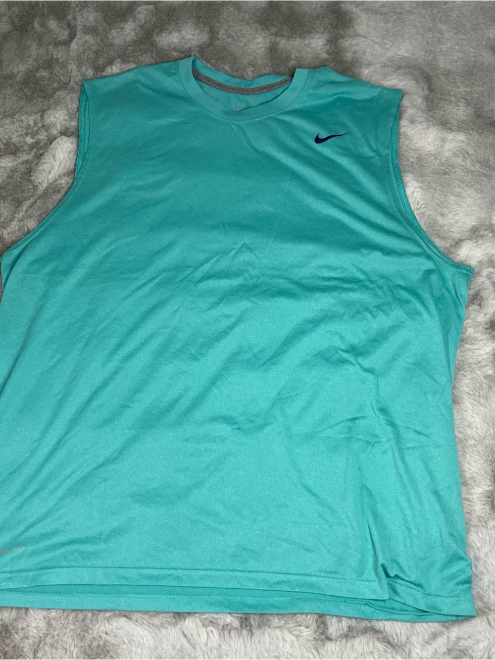 Nike Men’s Sleeveless Training Tank Top - Teal Blue-0229